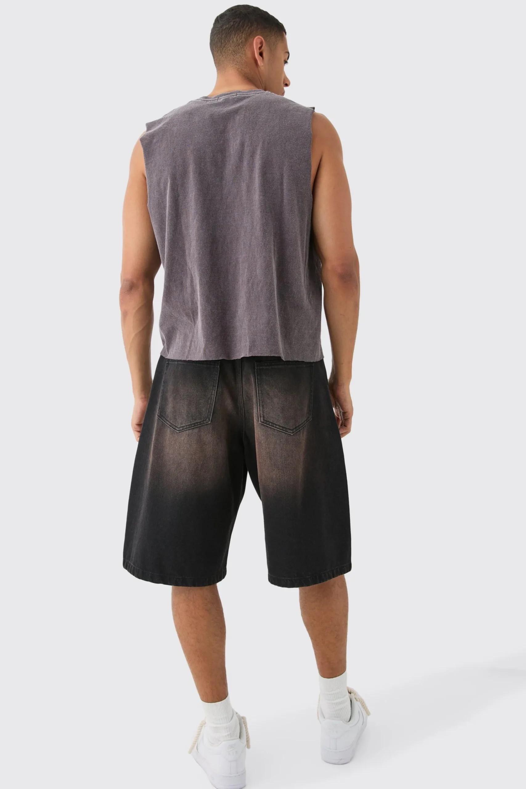 Oversized Boxy Wash Tank | UK^boohooMAN New