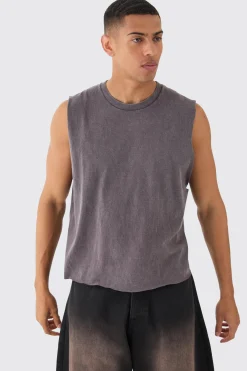 Oversized Boxy Wash Tank | UK^boohooMAN New