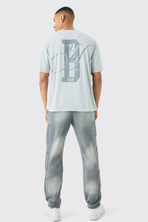 Oversized Boxy Washed Bh Man T-shirt | UK^boohooMAN Clearance