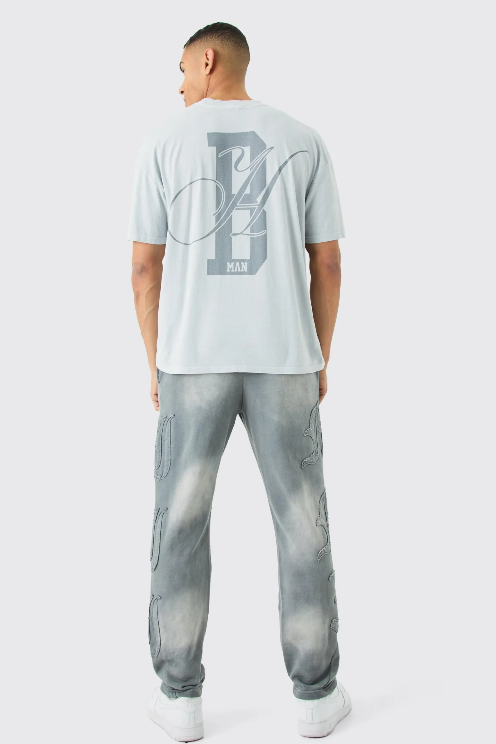 Oversized Boxy Washed Bh Man T-shirt | UK^boohooMAN Clearance