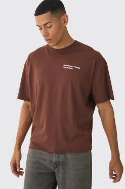 Oversized Boxy Washed Do Not Disturb Print T-Shirt | UK^boohooMAN Online