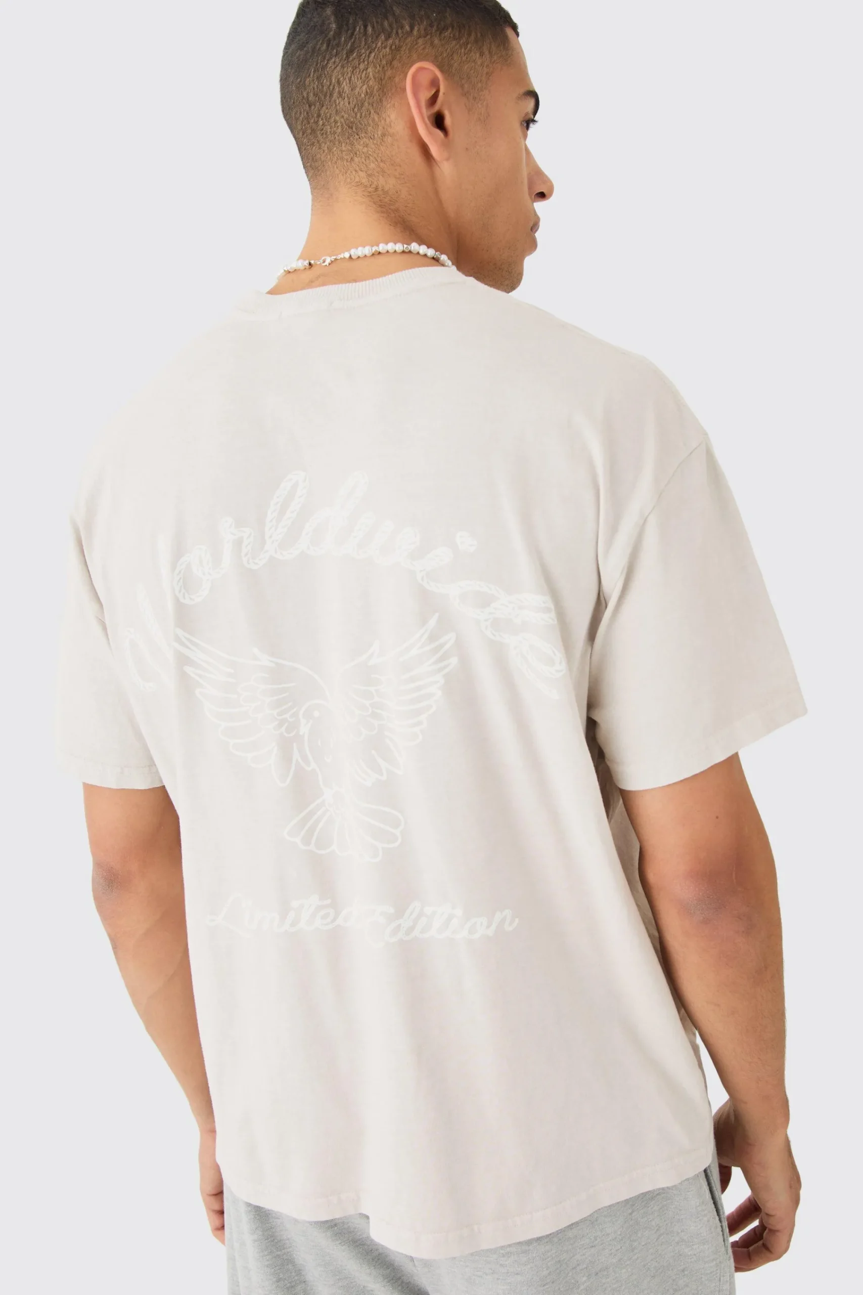 Oversized Boxy Worldwide Overdye T-shirt | UK^boohooMAN Outlet