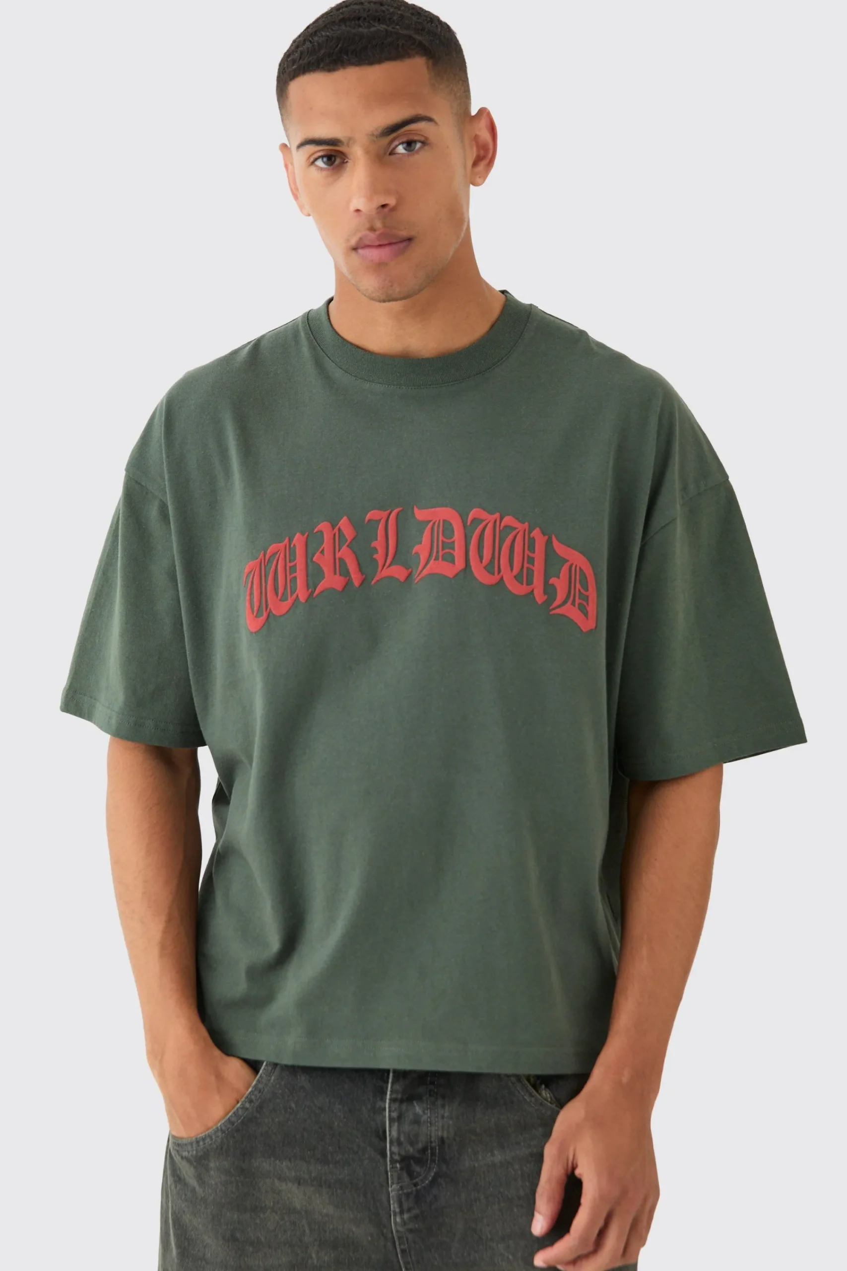 Oversized Boxy Worldwide T-shirt | UK^boohooMAN Discount