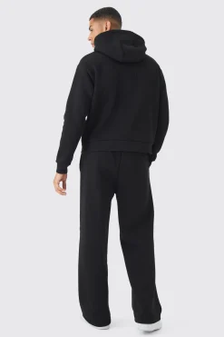 boohooMAN Oversized Boxy Worldwide Emboss Wide Leg Tracksuit | UK| Tracksuits