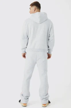 boohooMAN Oversized Boxy Zip Through Puff Print Gusset Tracksuit | UK| Tracksuits