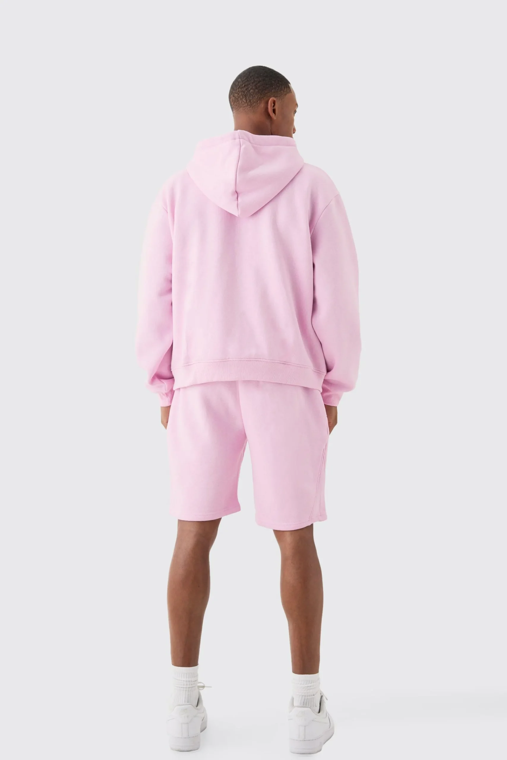 boohooMAN Oversized Boxy Zip Through Side Panel Short Tracksuit | UK| Tracksuits