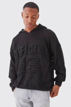 boohooMAN Oversized Branded Hoodie | UK| Knitwear