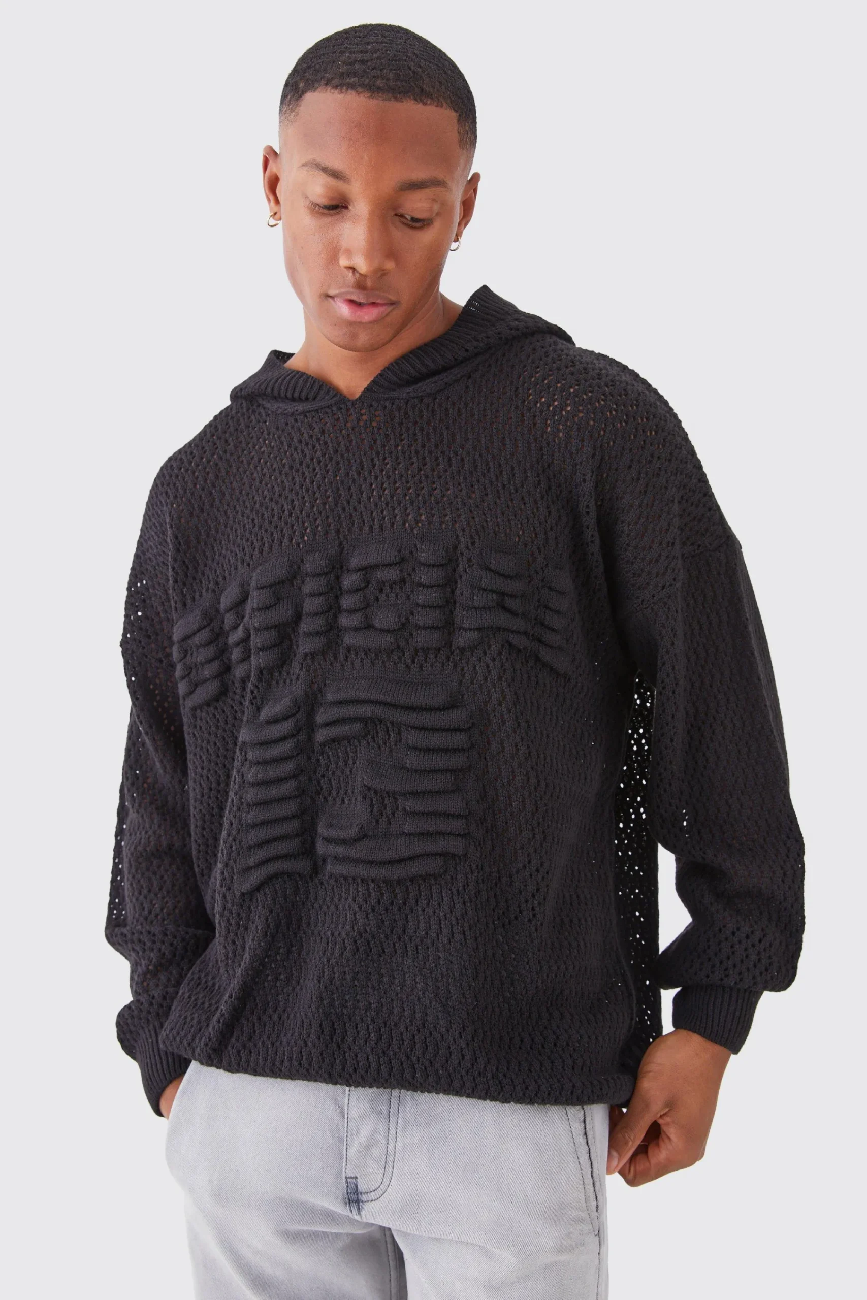 boohooMAN Oversized Branded Hoodie | UK| Knitwear