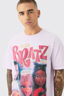 Oversized Bratz Dollz Wash License T-shirt | UK^boohooMAN Online