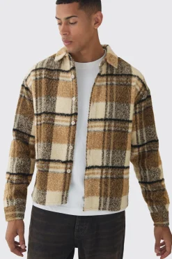 boohooMAN Oversized Brushed Check Overshirt | UK| Shirts