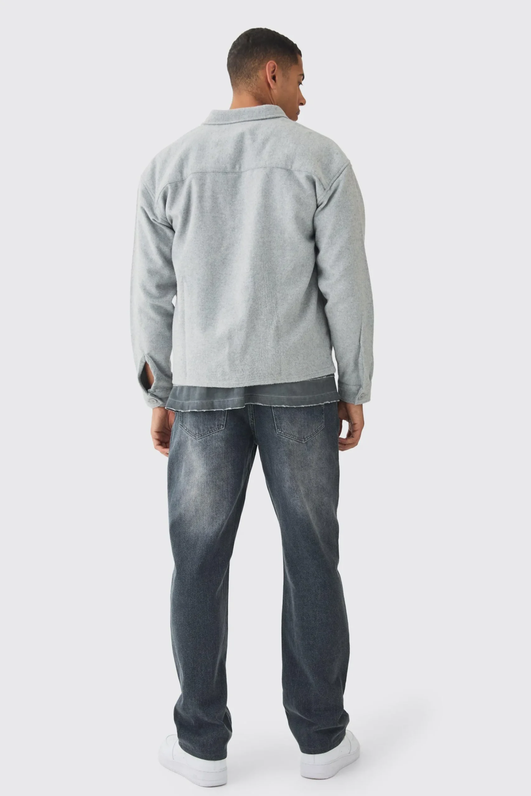 boohooMAN Oversized Brushed Overshirt | UK| Shirts