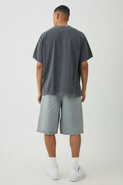 Oversized Butterfly Print Wash T-shirt | UK^boohooMAN Hot