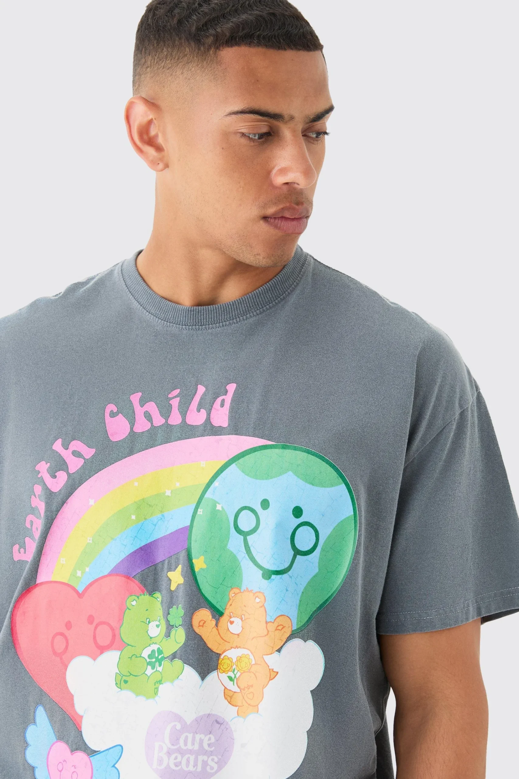 Oversized Care Bears Wash License T-shirt | UK^boohooMAN Discount