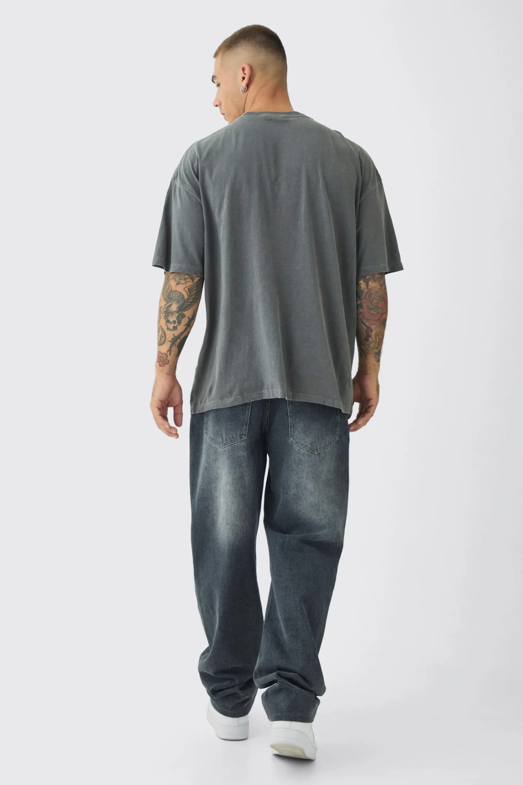 Oversized Castrol GTX Wash License Print T-Shirt | UK^boohooMAN Best