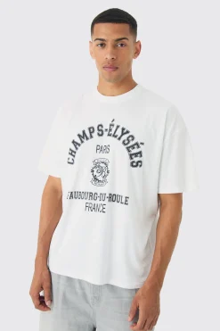 Oversized Champs-Elysees T-shirt | UK^boohooMAN Discount