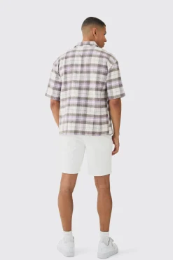 boohooMAN Oversized Check Revere Shirt | UK| Shirts