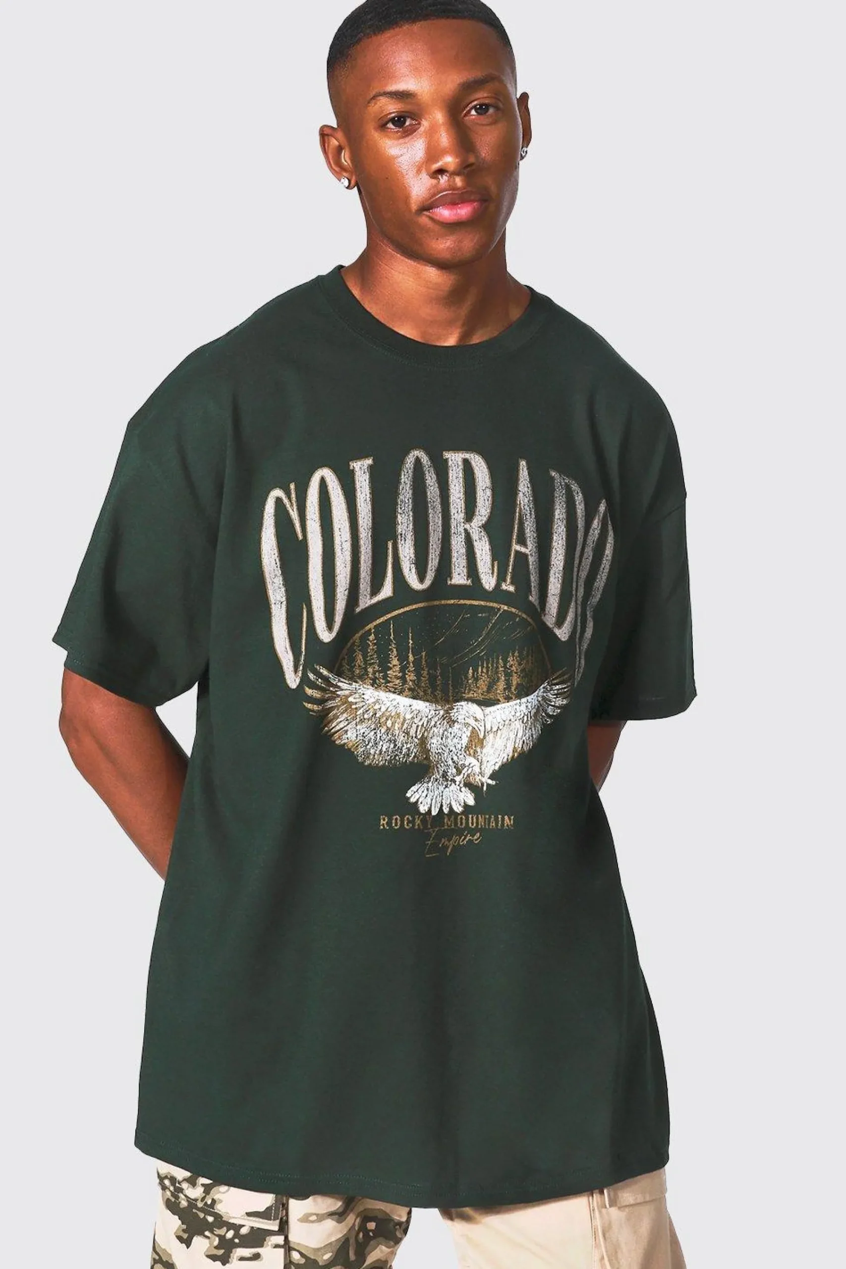 Oversized Colorado Varsity T-shirt | UK^boohooMAN Outlet