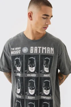 Oversized DC Batman License Wash T-shirt | UK^boohooMAN Hot