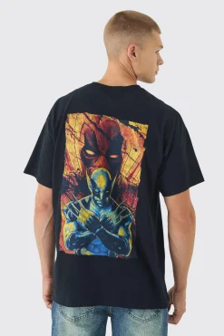 Oversized Deadpool Wolverine License T-Shirt | UK^boohooMAN Clearance