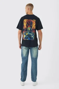 Oversized Deadpool Wolverine License T-Shirt | UK^boohooMAN Clearance