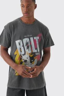 Oversized Disney Bolt License Print T-shirt | UK^boohooMAN Best