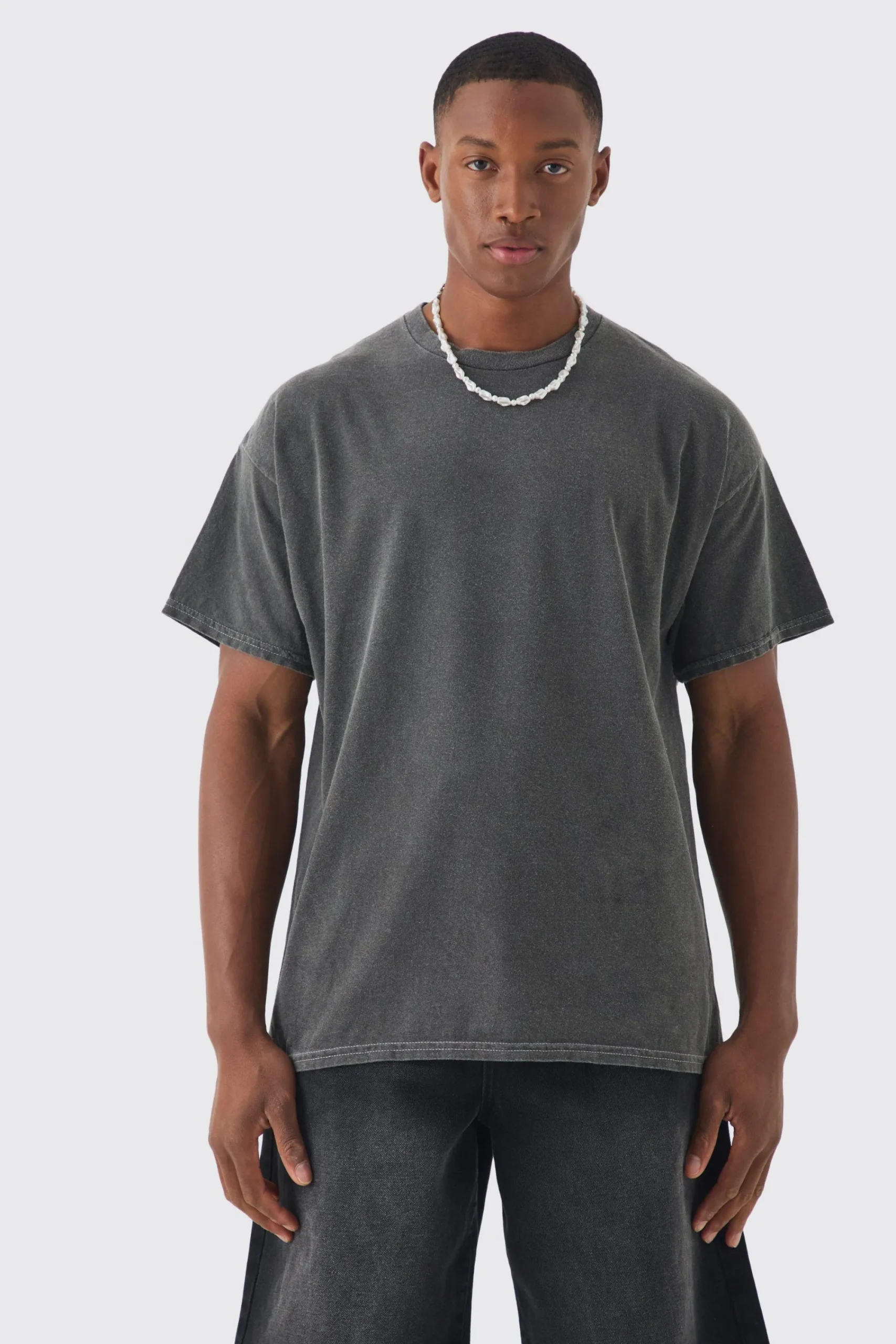 Oversized Disney Lilo And Stitch Wash License Back Print T-shirt | UK^boohooMAN Sale