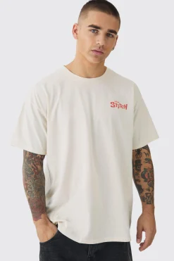 Oversized Disney Lilo And Stitch Wash License Print T-shirt | UK^boohooMAN Online