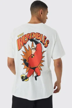 Oversized Disney Pixar The Incredibles License Print T-Shirt | UK^boohooMAN Clearance