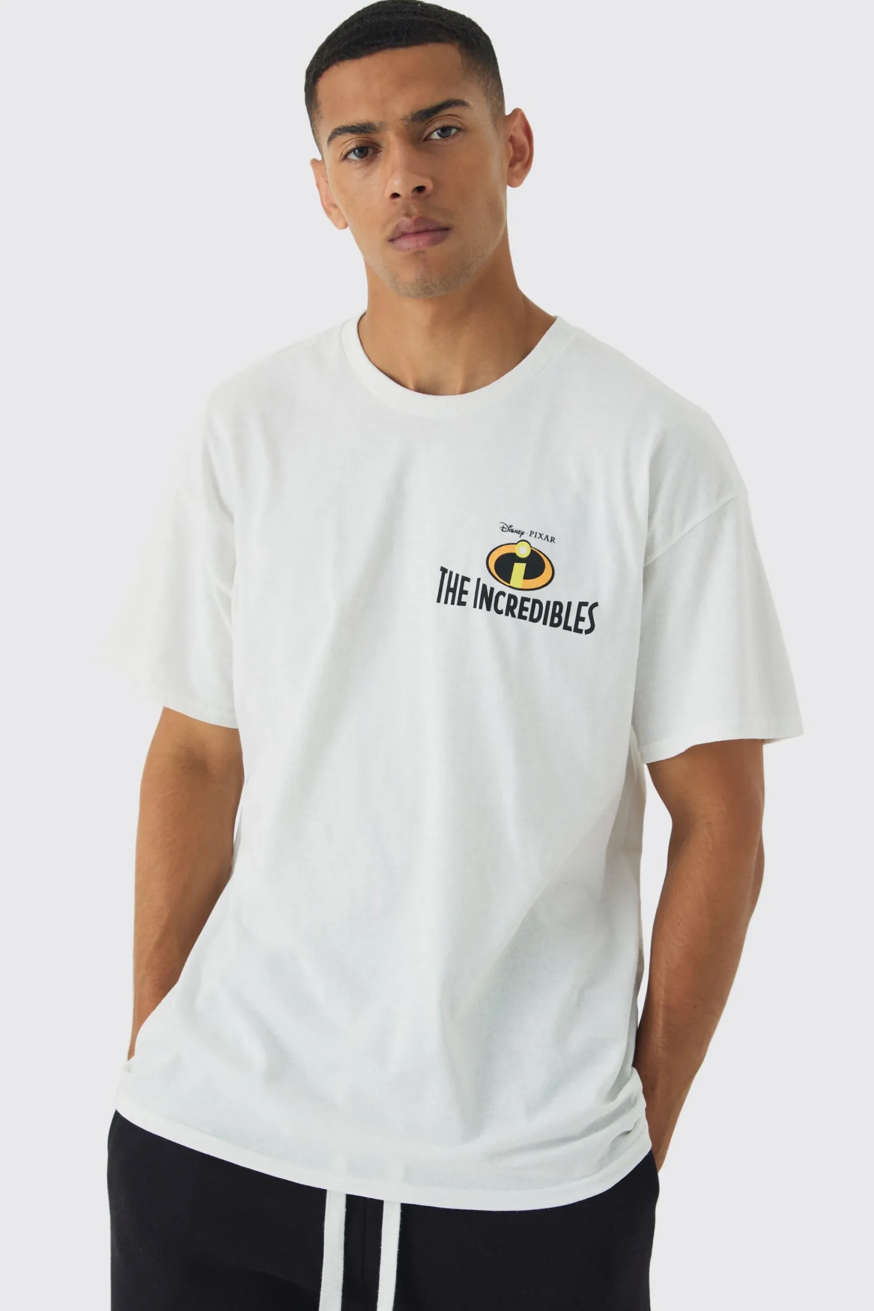 Oversized Disney Pixar The Incredibles License Print T-Shirt | UK^boohooMAN Clearance