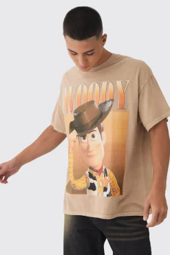 Oversized Disney Pixar Toy Story Wash License Print T-Shirt | UK^boohooMAN New