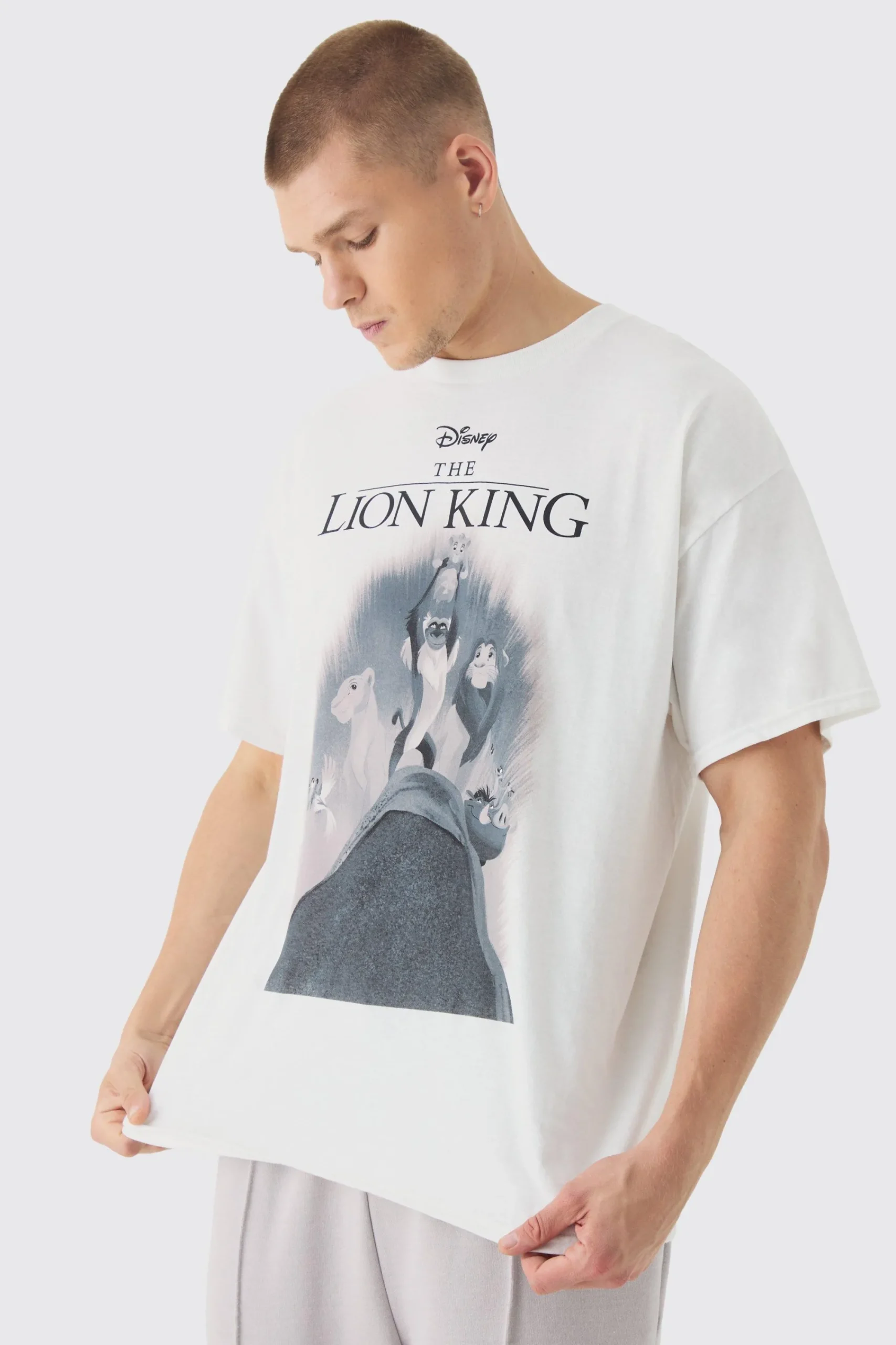 Oversized Disney The Lion King License Print T-Shirt | UK^boohooMAN Online