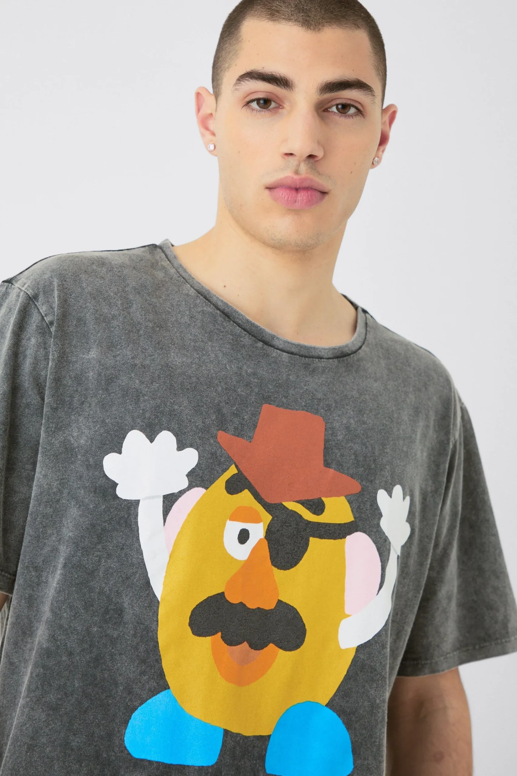 Oversized Disney Toy Story Anime Wash License T-shirt | UK^boohooMAN Outlet