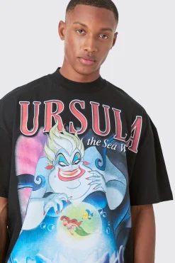Oversized Disney Ursula Large Scale License T-shirt | UK^boohooMAN Best