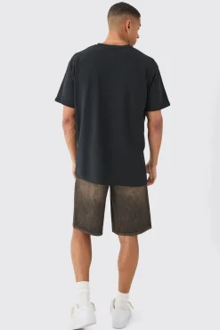 Oversized Distressed T-shirt | UK^boohooMAN Online