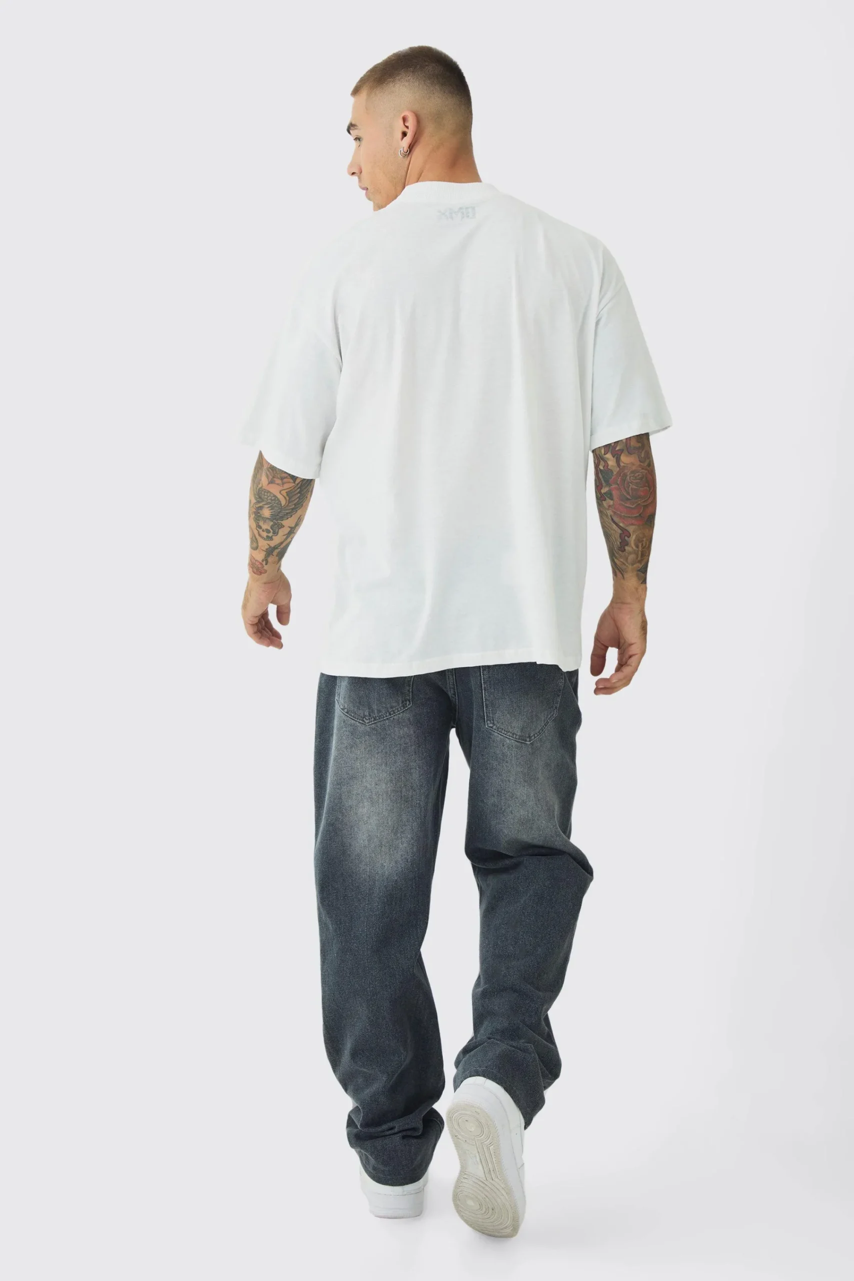 Oversized DMX License Print T-Shirt | UK^boohooMAN Best