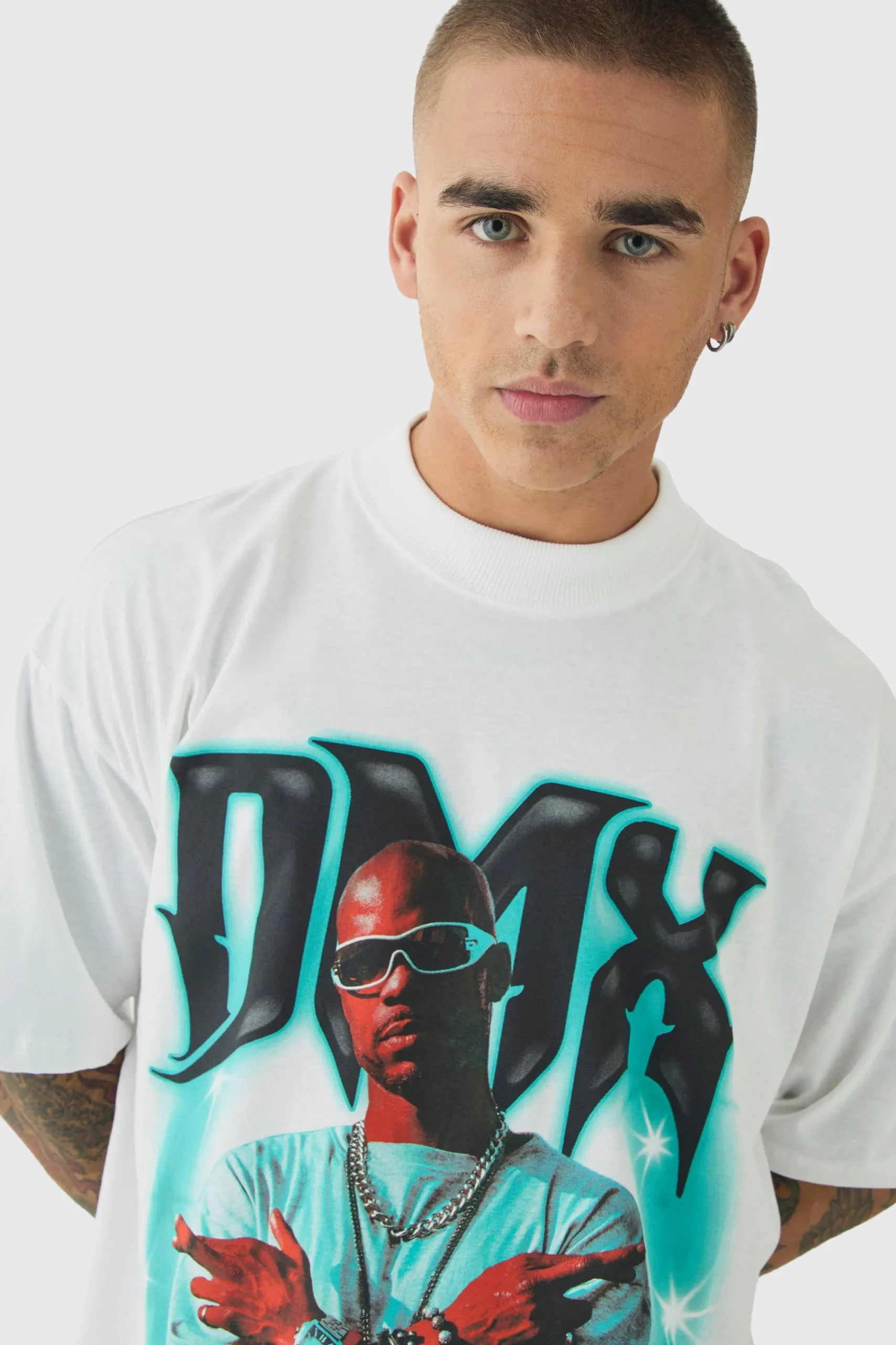 Oversized DMX License Print T-Shirt | UK^boohooMAN Best