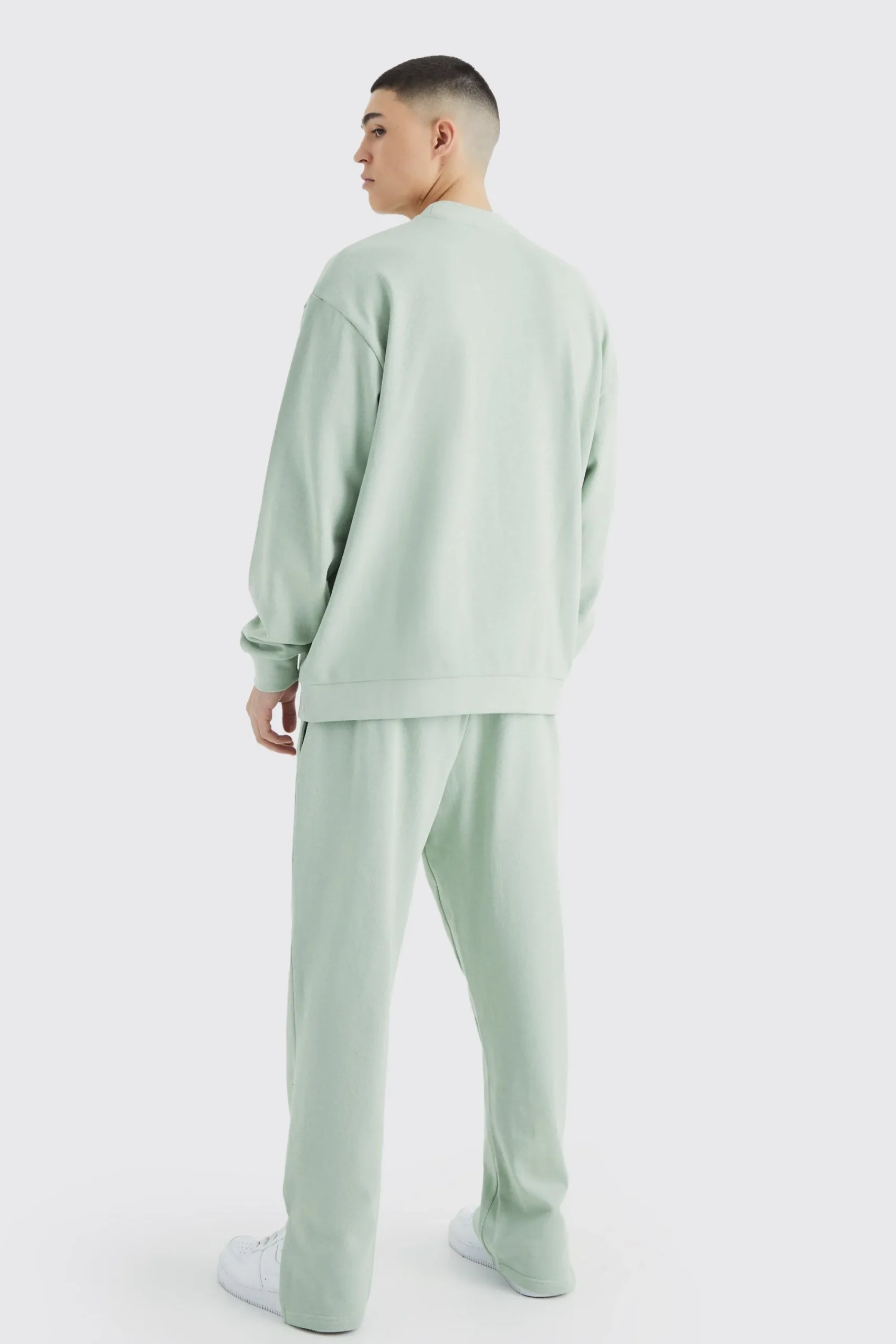 boohooMAN Oversized Double Neck Sweatshirt Tracksuit | UK| Tracksuits