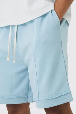 boohooMAN Oversized Drop Crotch Rib Hem Loopback Short | UK| Shorts