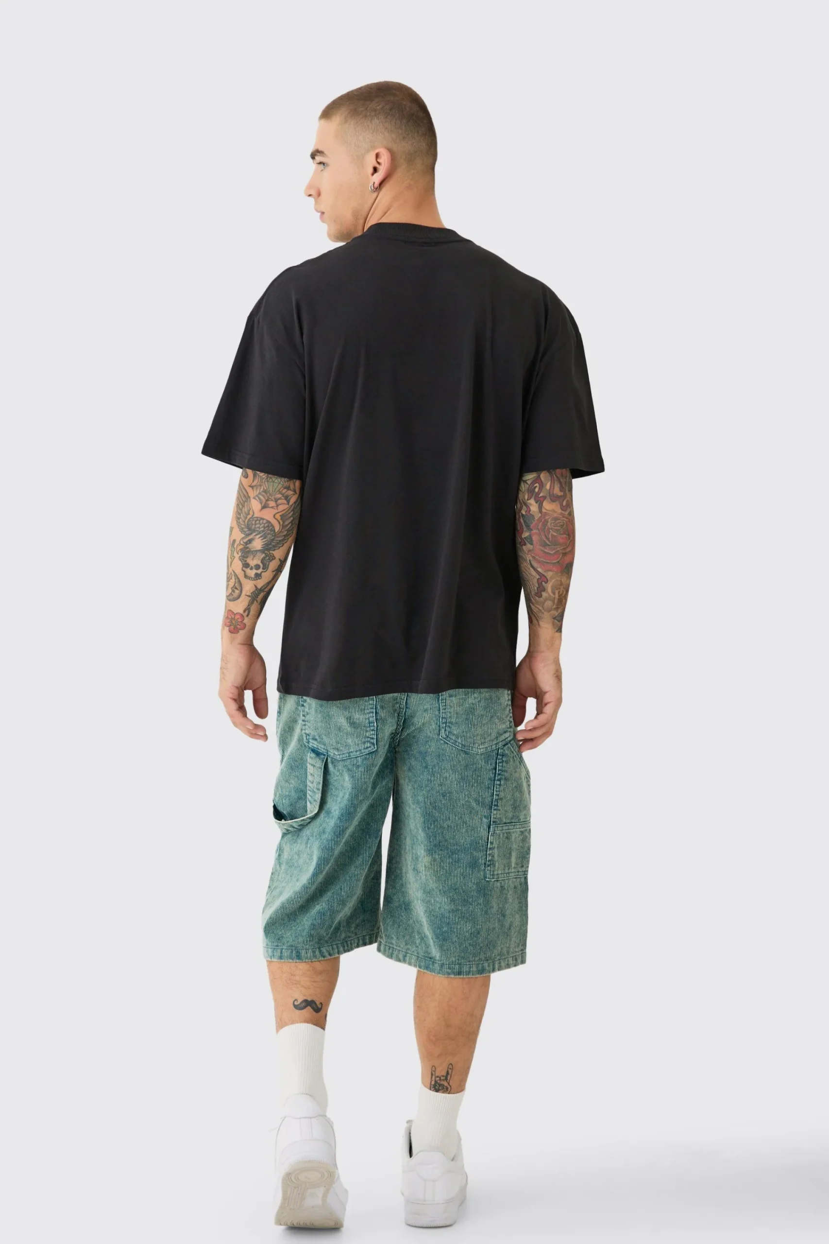 Oversized Earth Print T-shirt | UK^boohooMAN Outlet
