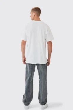 Oversized Eazy E Large Scale License Print T-Shirt | UK^boohooMAN Online