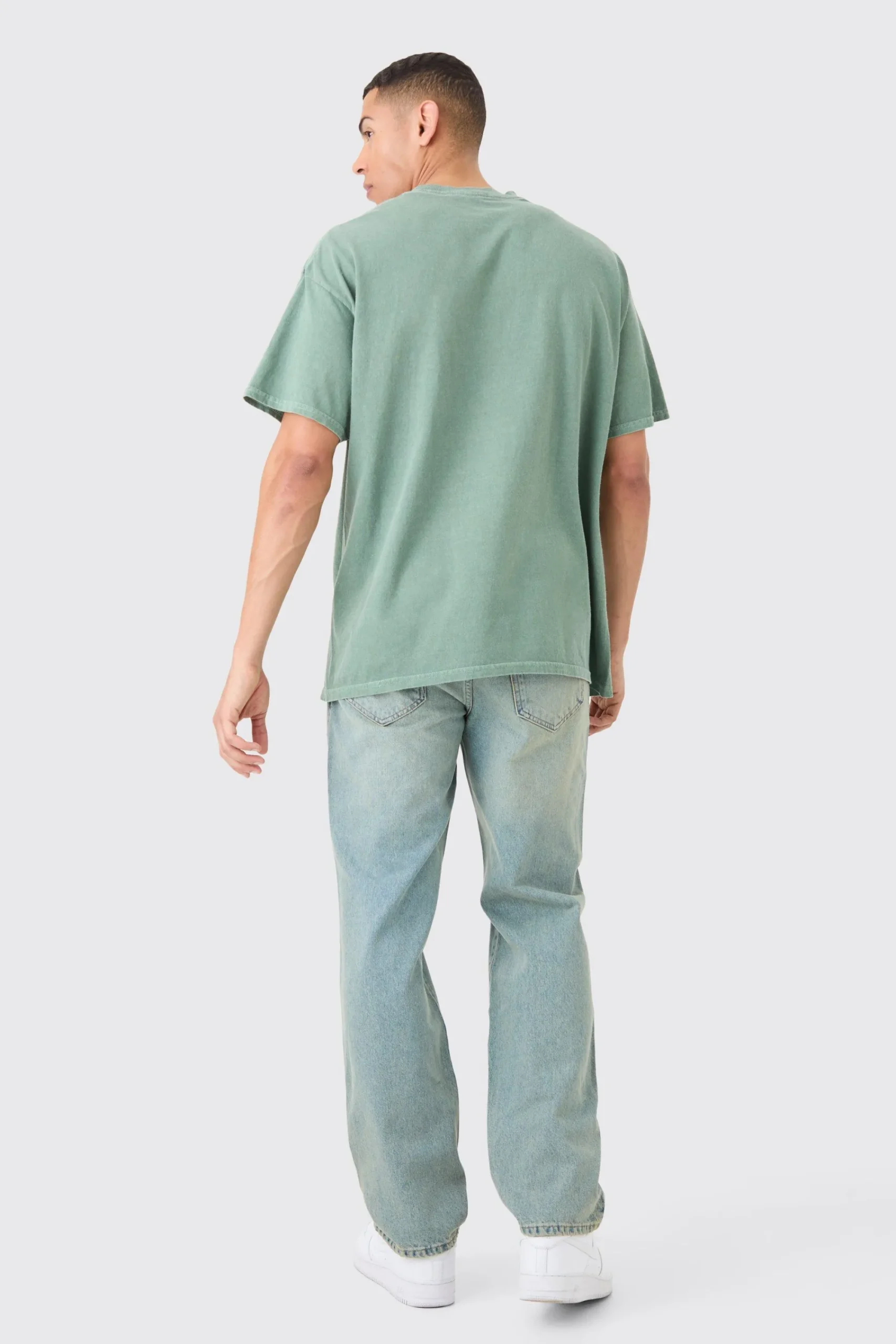 Oversized Eazy E Wash License T-shirt | UK^boohooMAN Online