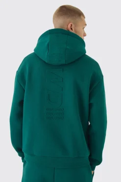 boohooMAN Oversized Embossed Worldwide Hoodie | UK| Hoodies & Sweatshirts