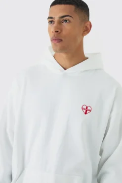 Oversized England Embroidered Hoodie | UK^boohooMAN Outlet