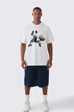 Oversized England Teddy Bear T-Shirt | UK^boohooMAN