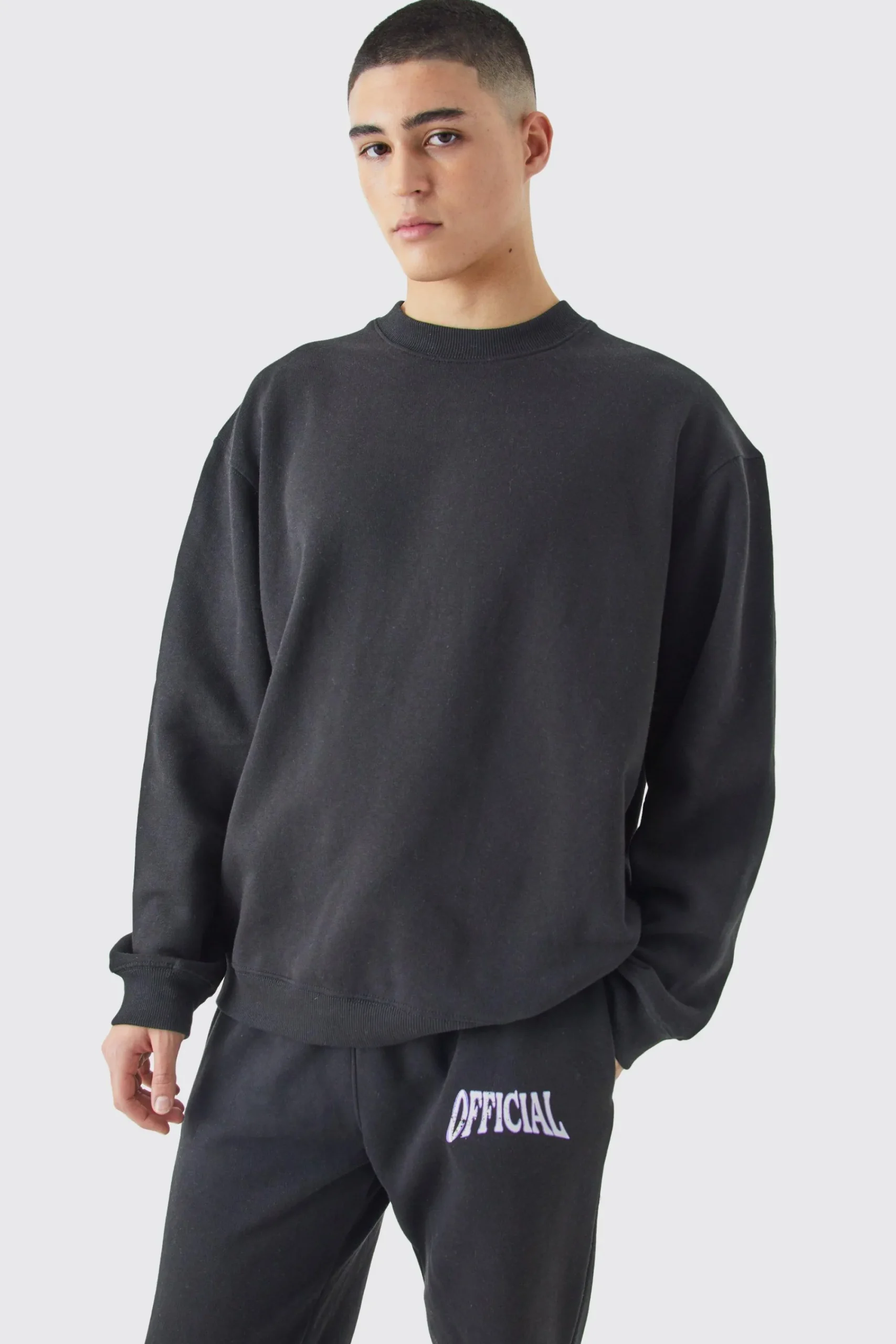 boohooMAN Oversized Extended Neck Back Graphic Relaxed Tracksuit | UK| Tracksuits