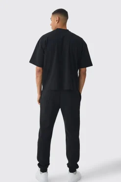 Oversized Extended Neck Boxy Heavyweight T-shirt | UK^boohooMAN Outlet