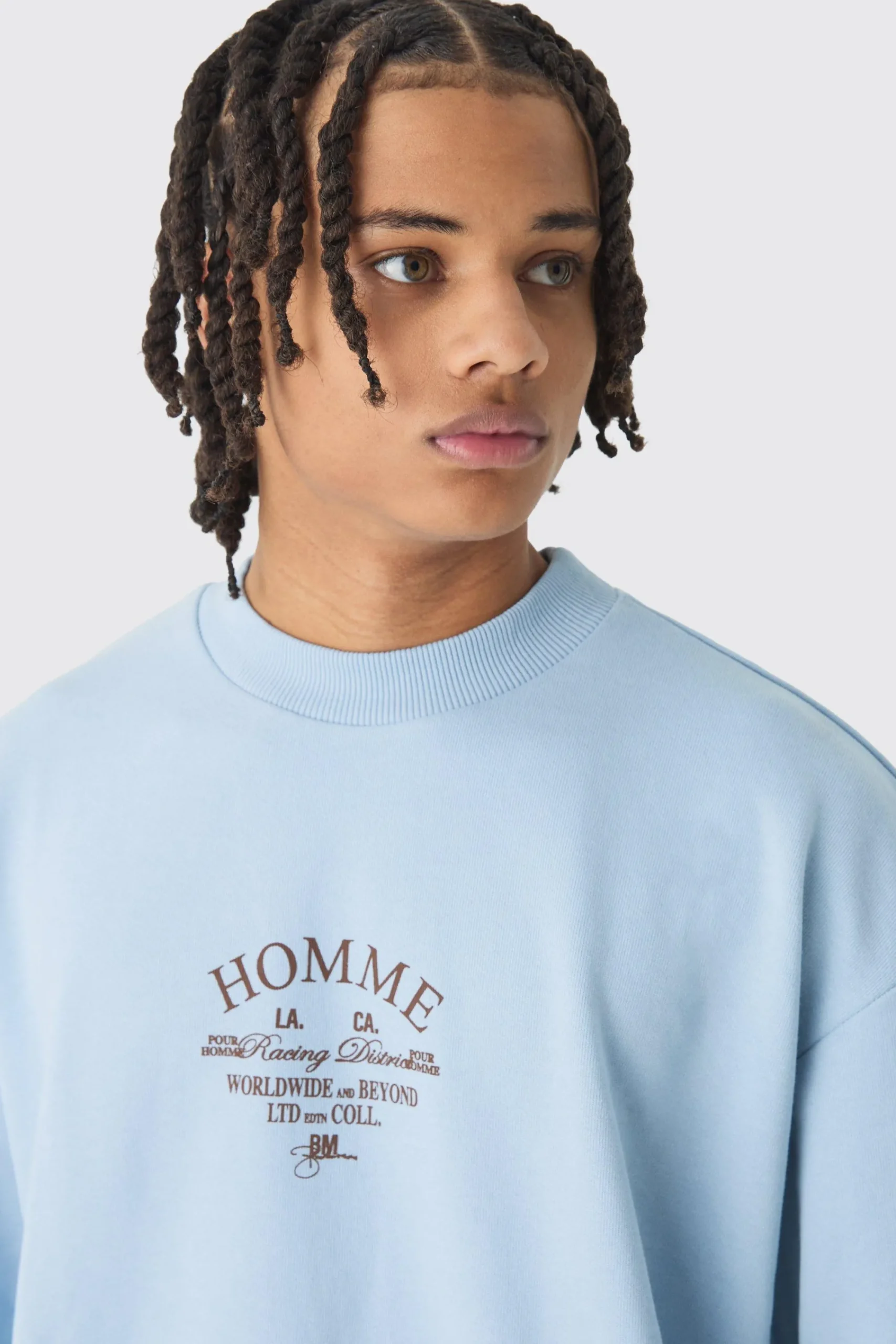 boohooMAN Oversized Extended Neck Boxy Heavy Sweatshirt Relaxed Tracksuit | UK| Tracksuits|Hoodies & Sweatshirts