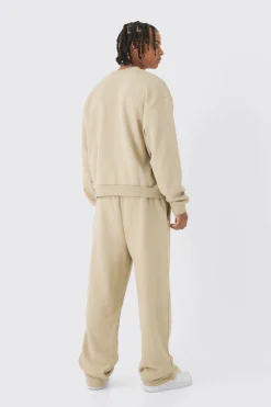 boohooMAN Oversized Extended Neck Boxy Heavy Sweatshirt Relaxed Tracksuit | UK| Tracksuits|Hoodies & Sweatshirts