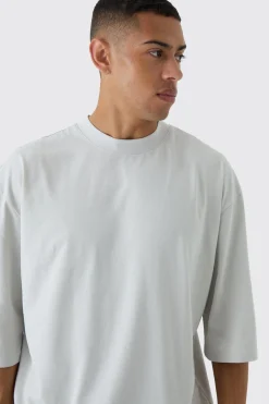 Oversized Extended Neck Creative Dept T-shirt | UK^boohooMAN New