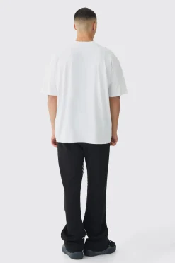 Oversized Extended Neck Eternal Print T-Shirt | UK^boohooMAN Best